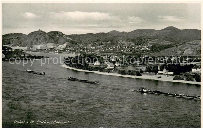 Unkel Rhein Blick ins Rheintal