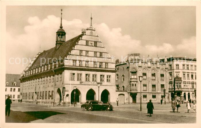 Greifswald Rathaus Apotheke Automobil