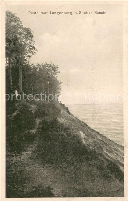 Bansin Ostseebad Restaurant Langenberg Steilkueste