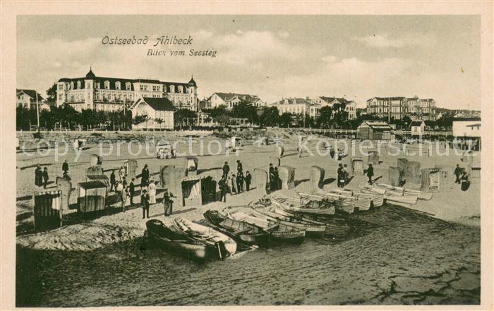 Ahlbeck Ostseebad Blick vom Seesteg