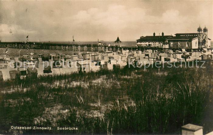 Zinnowitz Ostseebad Strand Seebruecke