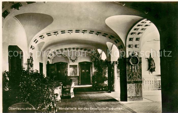 Koenigstein Taunus Obertaunusheim Wandelhalle vor den Gesellschaftsraeumen