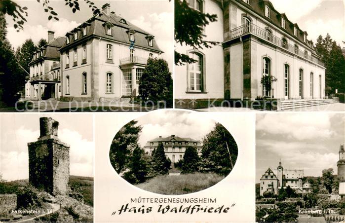 Kronberg Taunus Muettergenesungsheim Haus Waldfriede der AWO Burg Falkenstein