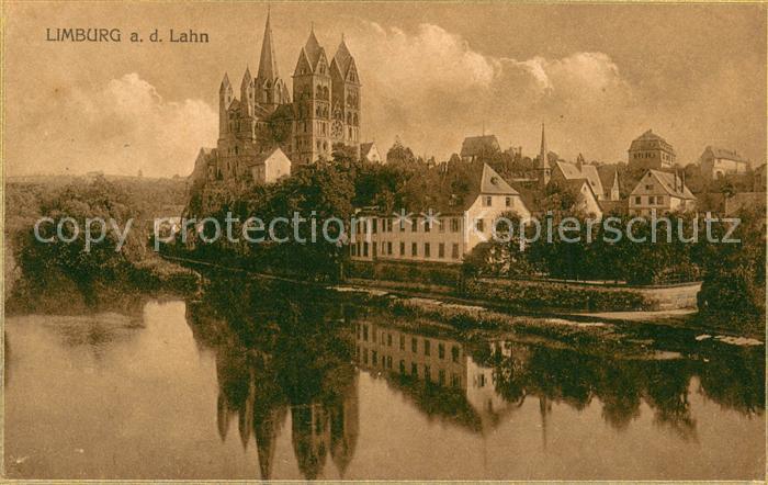 Limburg Lahn Blick ueber die Lahn zum Dom
