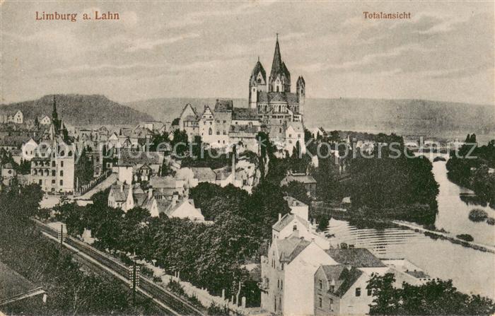 Limburg Lahn Totalansicht mit Blick zum Dom