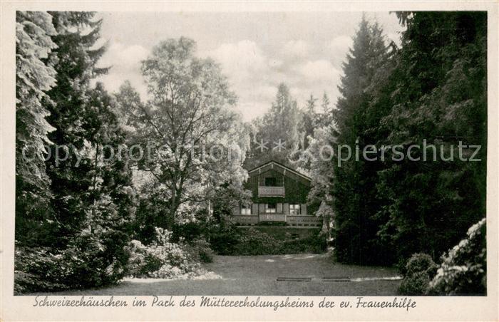 Eppstein Taunus Schweizerhaeuschen im Park des Muettererholungsheims der ev. Fra