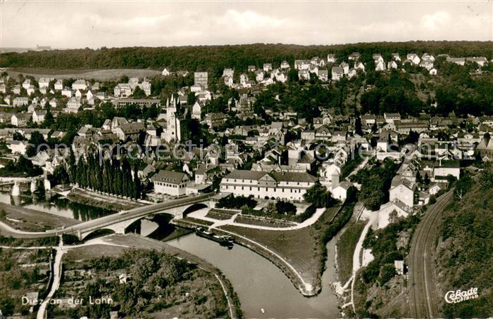 Diez Lahn Stadtpanorama Lahnbruecke