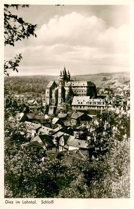 Diez Lahn Panorama Blick zum Schloss