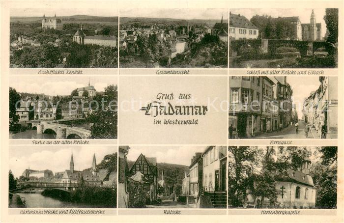 Hadamar Westerwald Gesamtansicht Motive Innenstadt Bischoefliches Konvikt Schlos