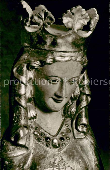 Kiedrich Pfarrkirche St. Valentin Madonna mit Kind 14. Jhdt.