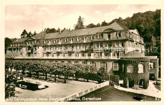 Bad Schlangenbad Taunus Hotel Staatliches Kurhaus Gartenfront