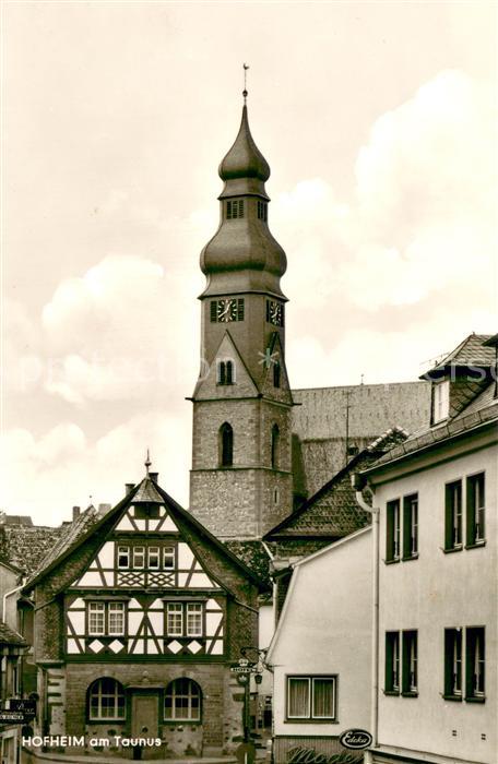 Hofheim Taunus Ortszentrum mit Kirche