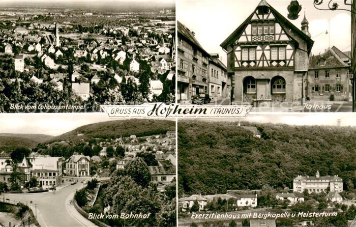 Hofheim Taunus Stadtpanorama Rathaus Exerzitienhaus Bergkapelle Meisterturm