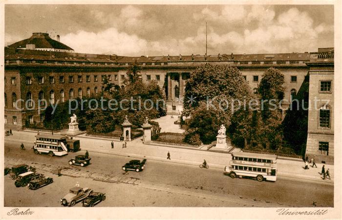 BERLIN CITY Universitaet Autos Doppeldeckerbus