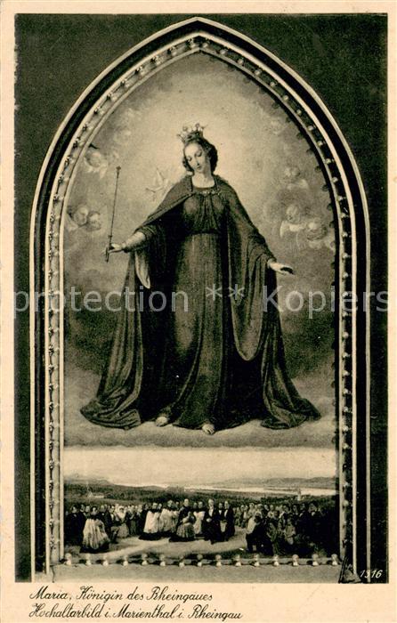 Marienthal Geisenheim Maria Koenigin des Rheingaues Hochaltarbild