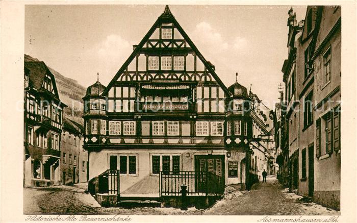 Assmannshausen Historische Alte Bauernschaenke Altes Haus Fachwerkhaus Altstadt