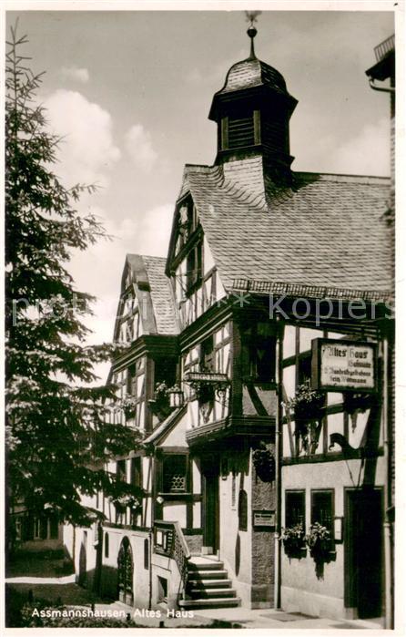 Assmannshausen Gaststaette Altes Haus Fachwerkhaus Altstadt