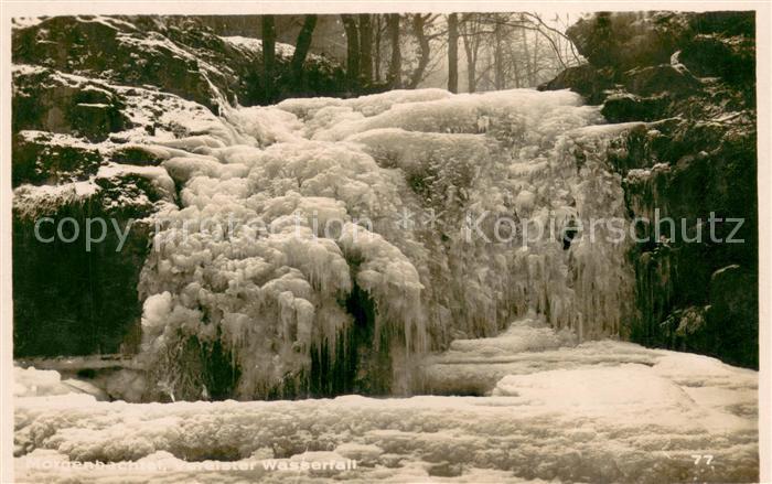 Assmannshausen Morgenbachtal Vereister Wasserfall