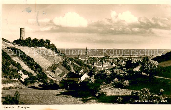 Kiedrich Panorama Rheingau Burgruine