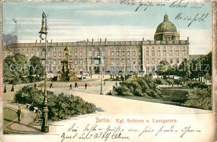 BERLIN  CITY Koenigliches Schloss und Lustgarten Denkmal