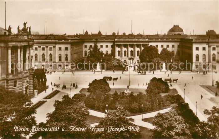 BERLIN  CITY Universitaet Kaiser Franz Joseph Platz