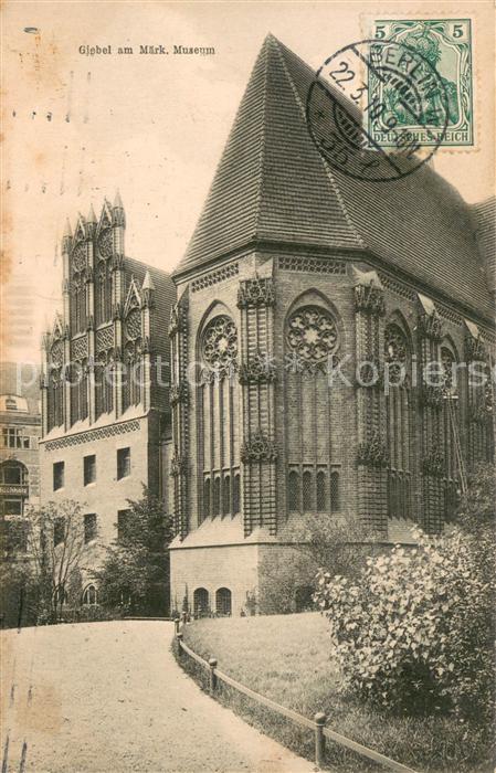 BERLIN  CITY Giebel am Maerkischen Museum