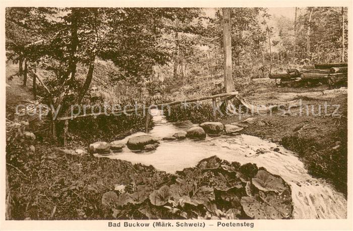 Bad Buckow Maerkische Schweiz Poetensteg Wasserfall