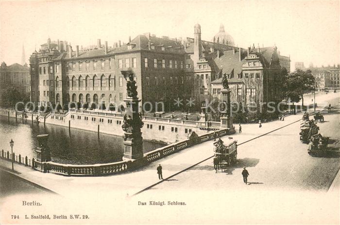 BERLIN  CITY Koenigliches Schloss Pferdebus