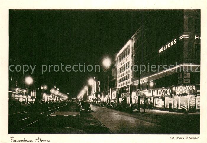 BERLIN  CITY Tauentzienstrasse Nachtaufnahme