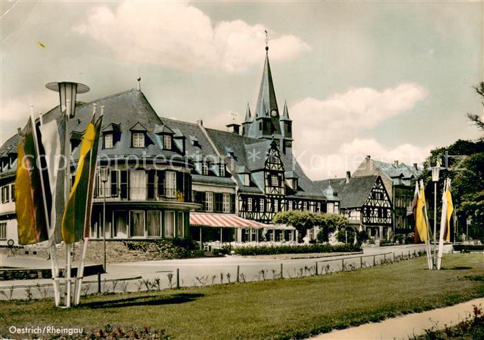 Oestrich-Winkel Hotel Schwan Fahnen