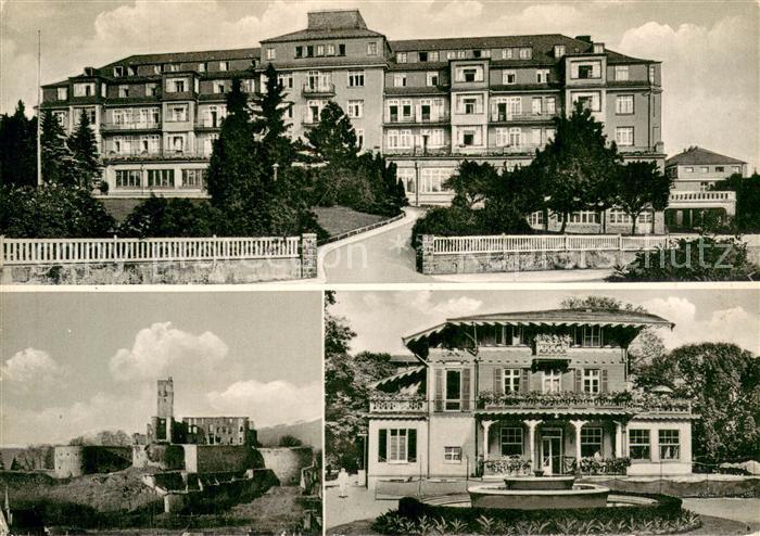 Koenigstein Taunus Taunusheim Hotel Burgruine Aufnahme von 1958