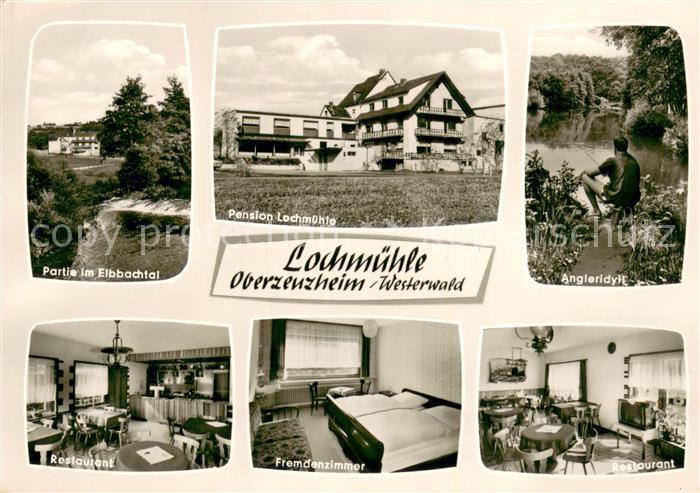 Oberzeuzheim Pension Lochmuehle Restaurant Fremdenzimmer Elbbachtal Angleridyll
