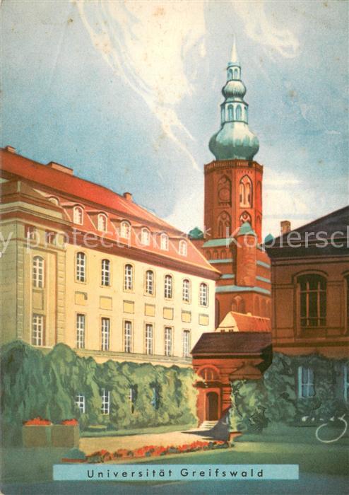 Greifswald Universitaet Kuenstlerkarte