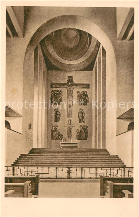 Bockenheim Frankfurt Main Hochaltar der kath. Frauenfriedenskirche