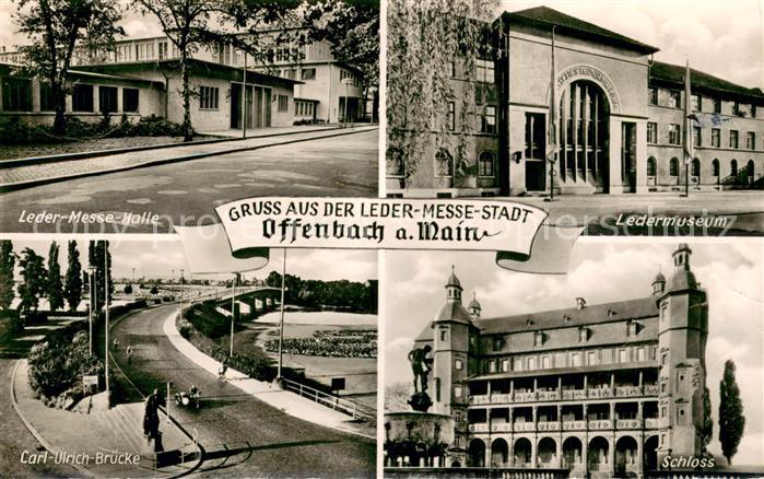 Offenbach Main Leder Messehalle Ledermuseum Carl Ulrich Bruecke Schloss