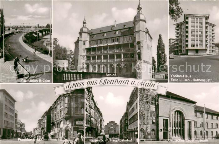 Offenbach Main Carl Ulrich Bruecke Schlos Ypsilon Haus Frankfurter Strasse Kaise