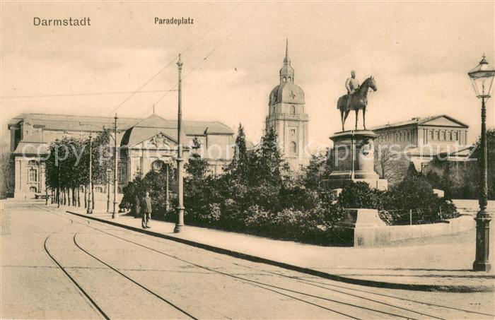 Darmstadt Paradeplatz Denkmal Reiterstandbild