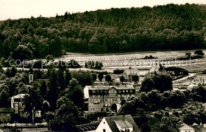 Bad Salzschlirf Blick auf Illerhof und Kirche