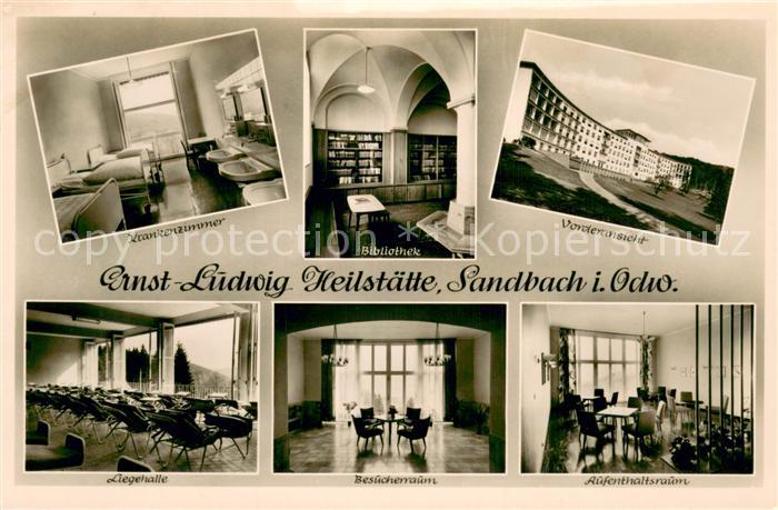 Sandbach Hessen Ernst Ludwig Sanatorium Heilstaette Innenansichten