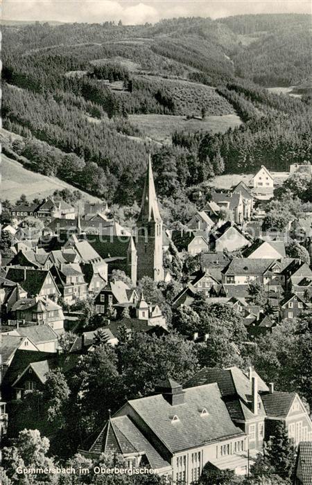 Gummersbach Stadtpanorama mit Kirche