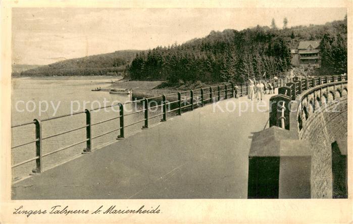 Marienheide Lingese Talsperre Sperrmauer