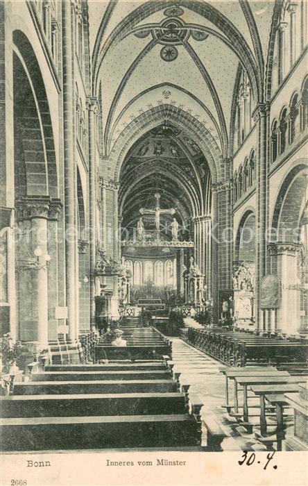 Bonn Rhein Innenansicht vom Muenster