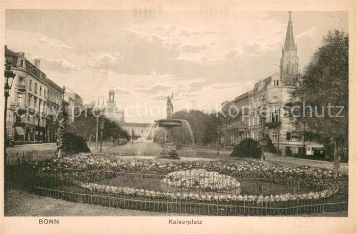 Bonn Rhein Kaiserplatz Brunnen