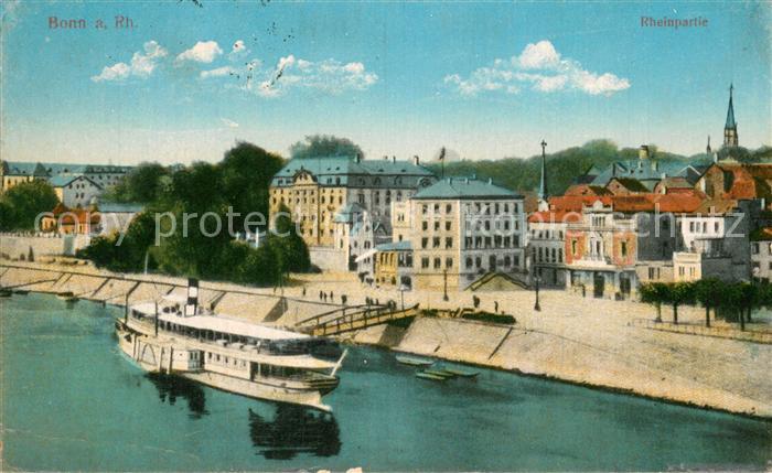 Bonn Rhein Rheinpartie Dampfer Anleger