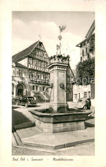 Bad Orb Marktbrunnen Altstadt Heilbad im Spessart Automobil