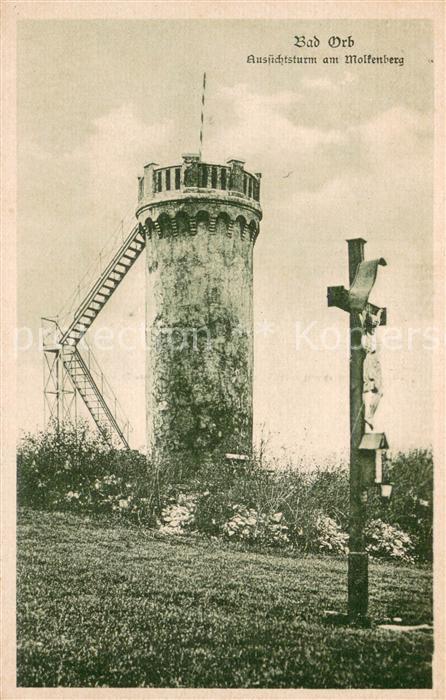 Bad Orb Aussichtsturm am Molkenberg Inri Kreuz