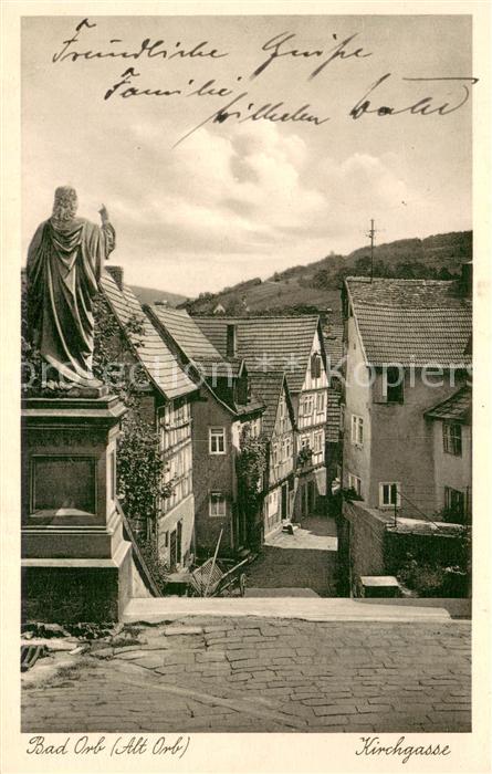 Bad Orb Kirchgasse Altstadt Denkmal