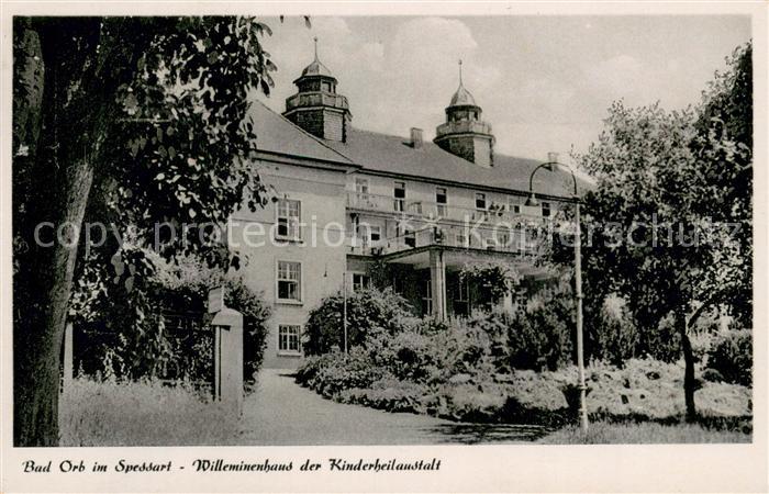Bad Orb Willeminenhaus der Kinderheilanstalt Heilbad im Spessart