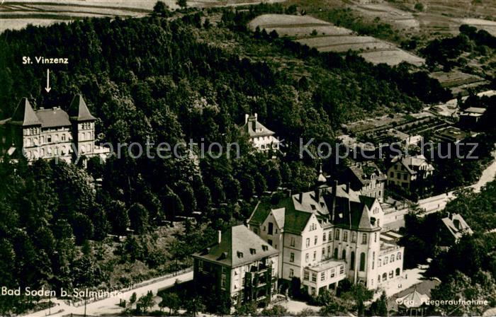 Bad Soden-Salmuenster Kurhaus Original Fliegeraufnahme