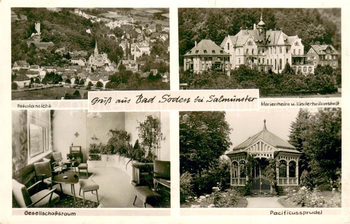 Bad Soden-Salmuenster Totalansicht Marienheim Kinderheilanstalt Gesellschaftsrau